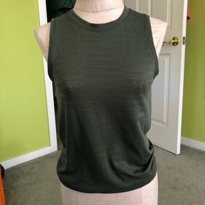 Lululemon green muscle tank